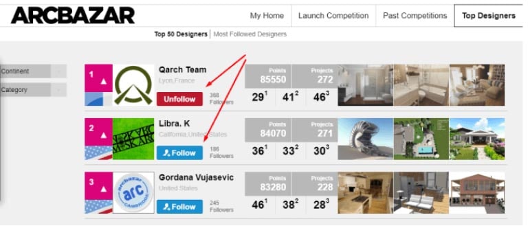 &lsquo;Follow&rsquo; feature